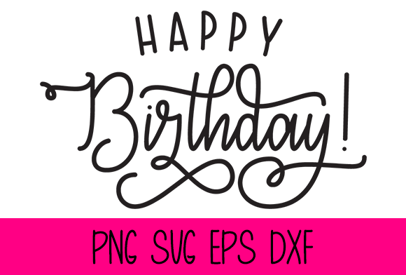 Happy Birthday Graphic by Misti's Fonts