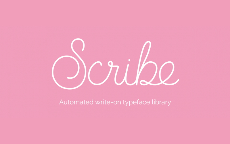 Scribe - Automated write-on typeface library