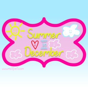 Summer in December Typeface by Misti's Fonts