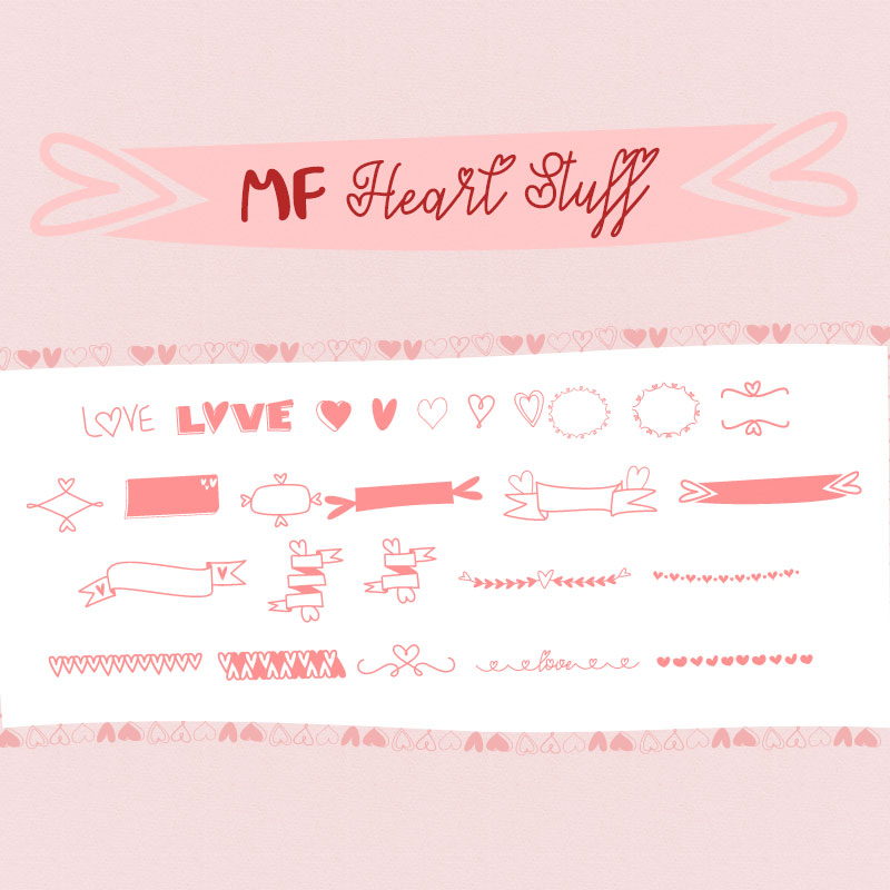 Mf Heart Stuff by Misti's Fonts