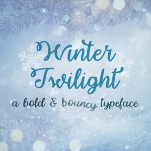 Winter Twilight Typeface by Misti's Fonts