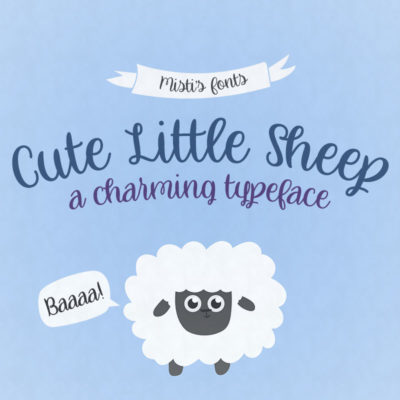 Cute Little Sheep Typeface by Misti's Fonts