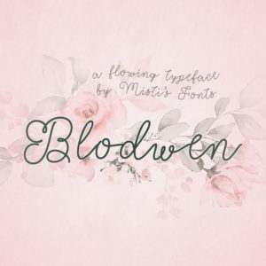 Blodwen Typeface by Misti's Fonts
