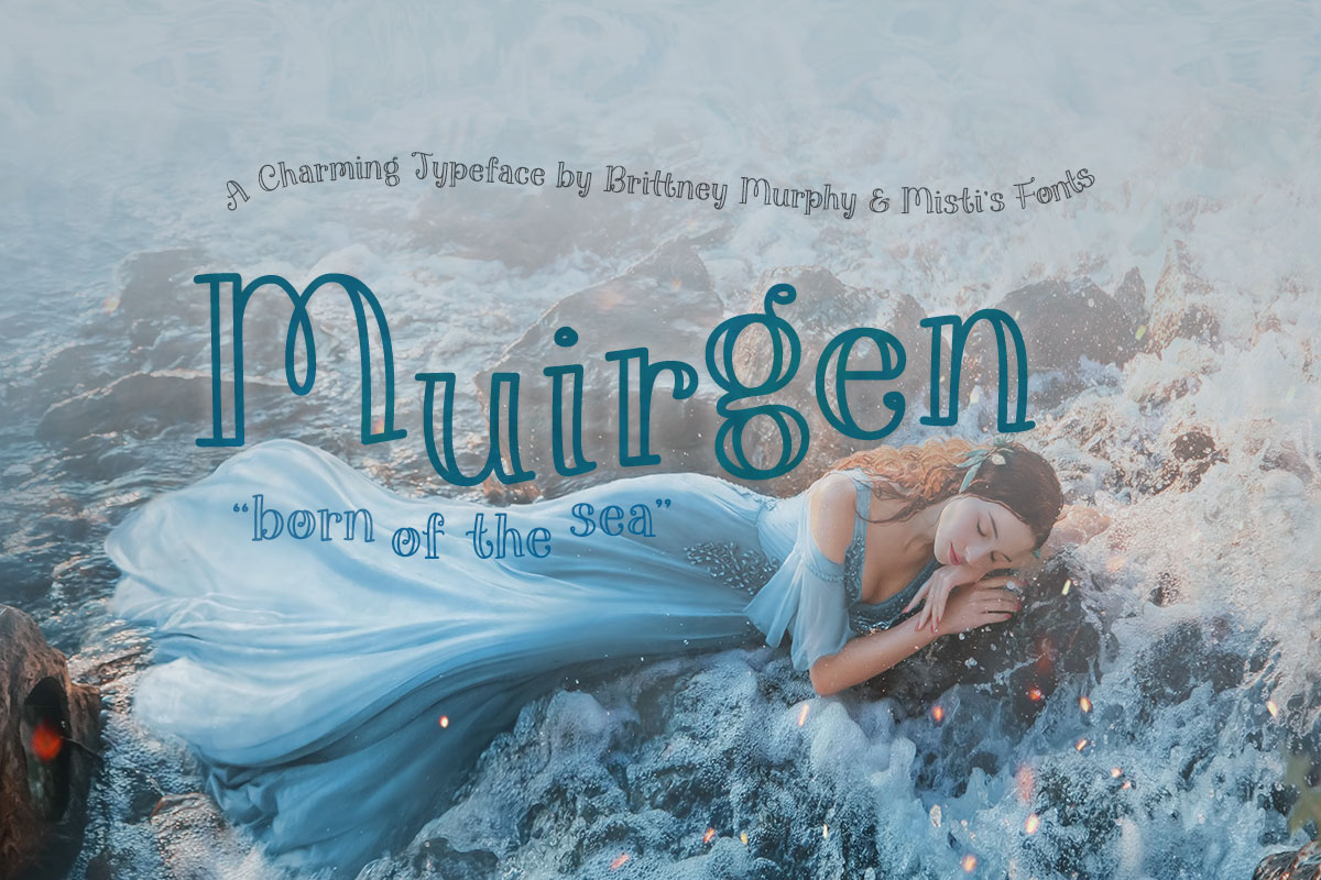 Muirgen Typeface by Brittney Murphy Design and Misti’s Fonts