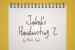 Jakob’s Handwriting 2