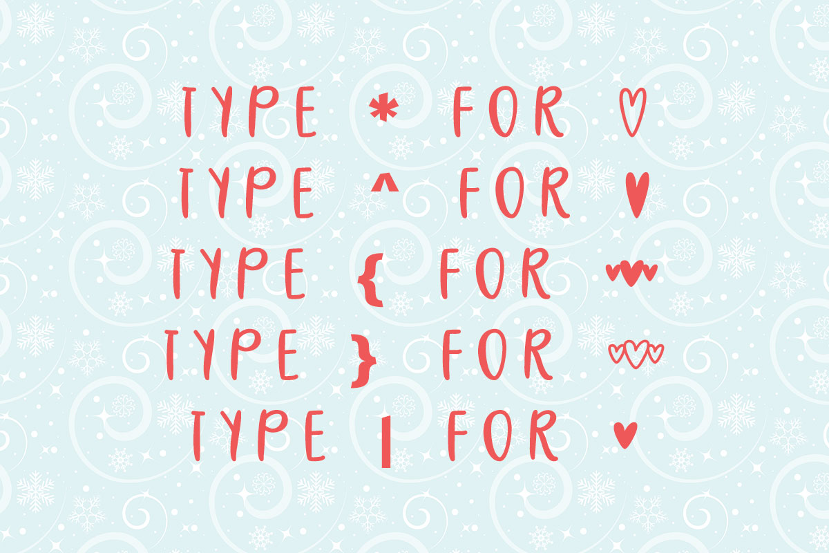Warm Winter Cuddles Typeface by Misti's Fonts