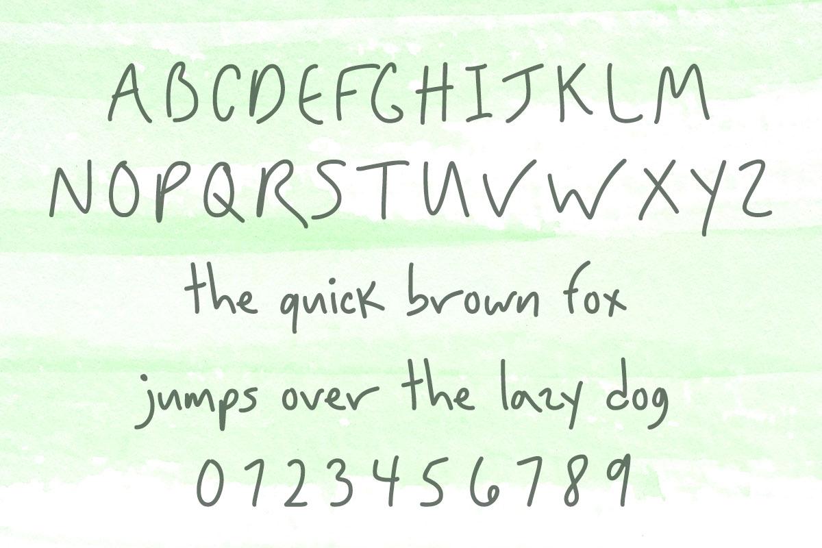 Baby Cucumber Typeface by Misti's Fonts