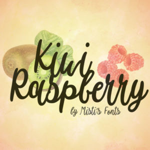 Kiwi Raspberry Typeface by Misti's Fonts