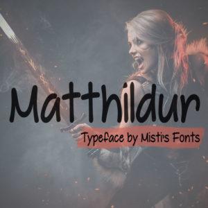 matthildur Typeface by Misti's Fonts