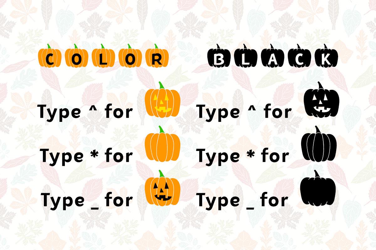 MF fall Pumpkins typeface by Misti's Fonts