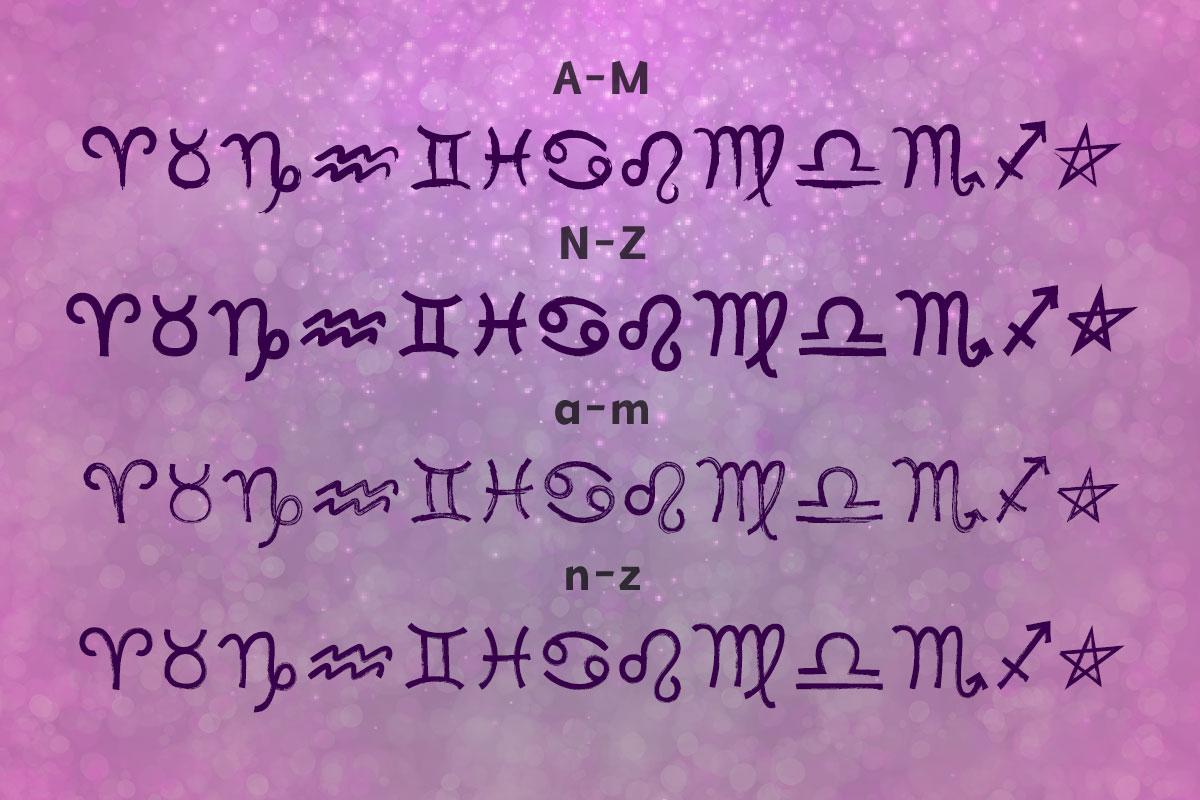 MF Zodiac Dings Typeface by Misti's Fonts