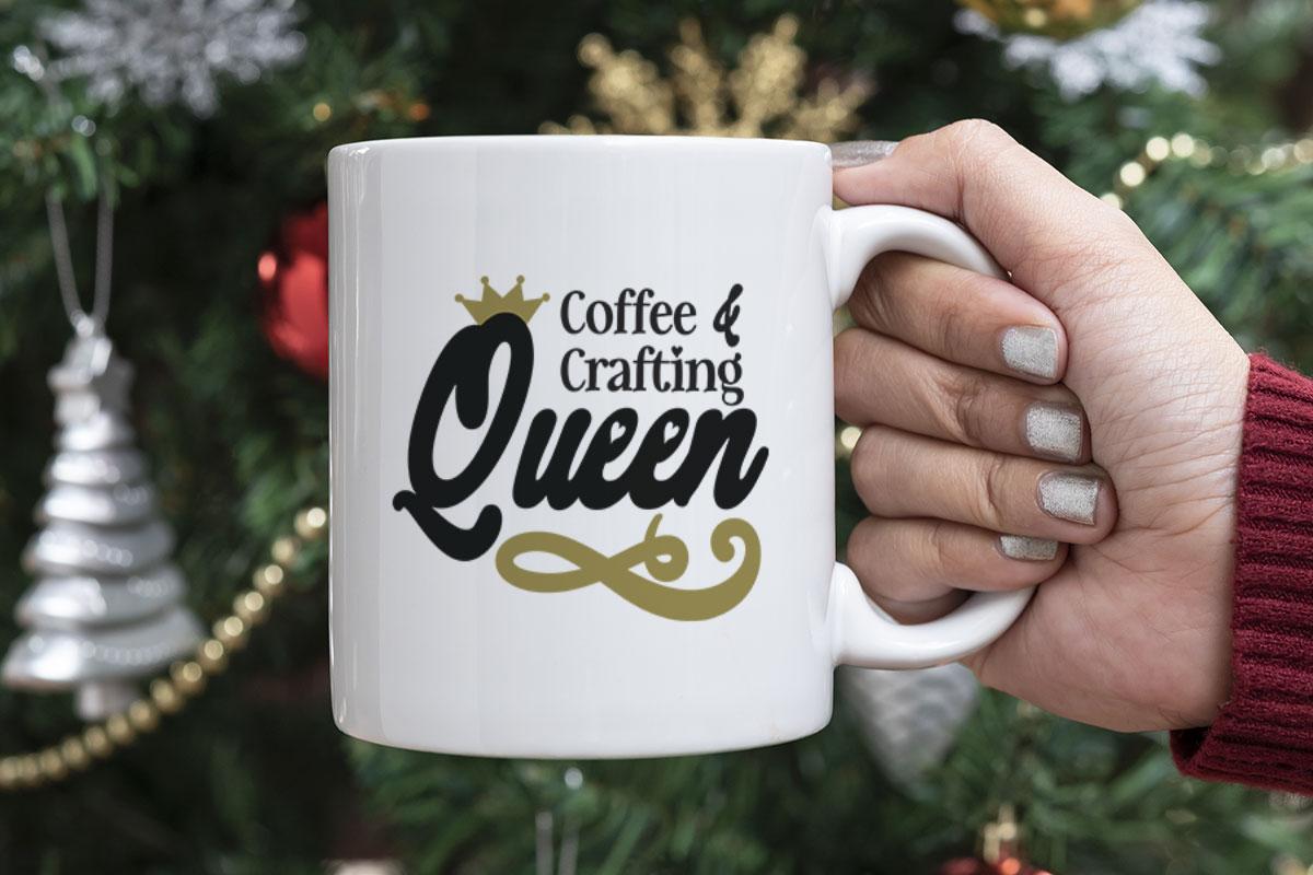 Coffee and Crafting Queen Graphic by Misti's Fonts