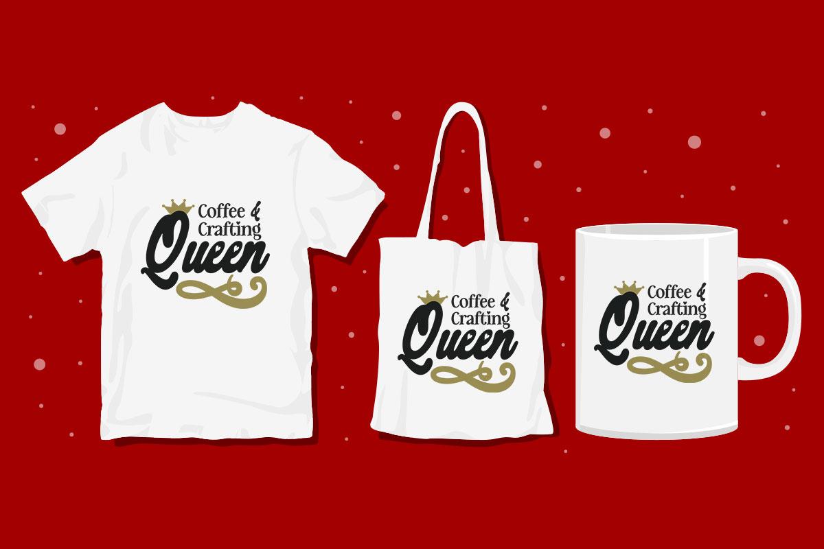 Coffee and Crafting Queen Graphic by Misti's Fonts