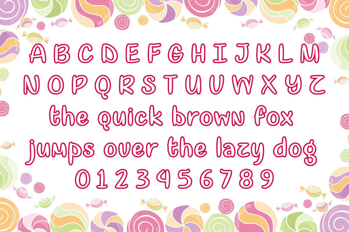 Sugar Quota Typeface by Misti's Fonts