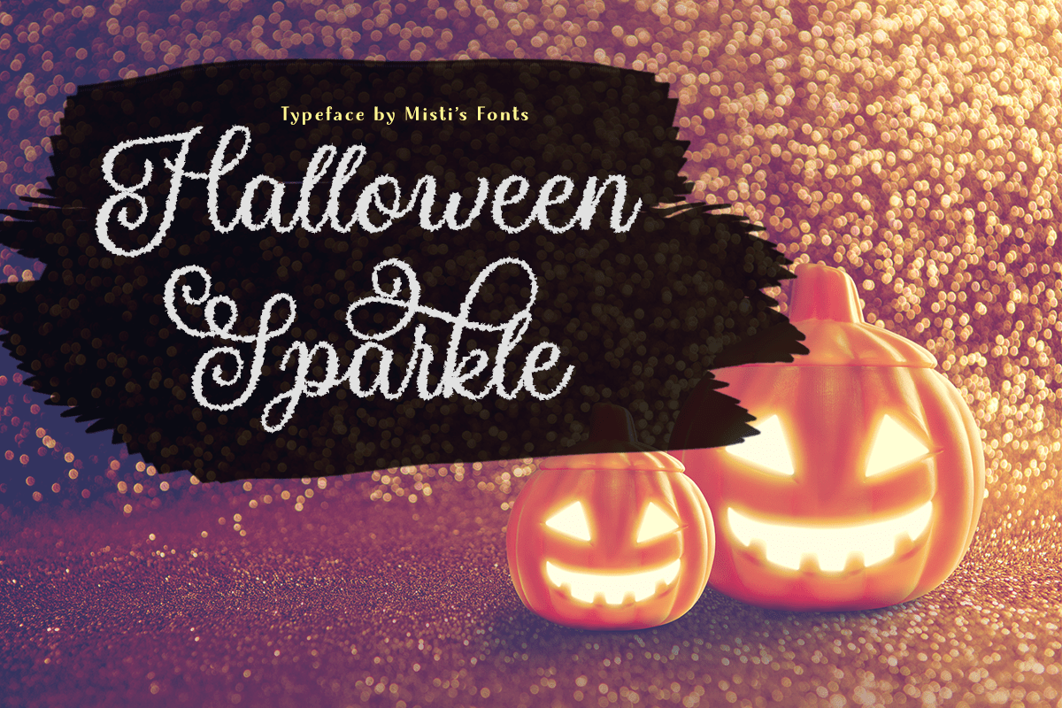 Halloween Sparkle Typeface by Misti's Fonts