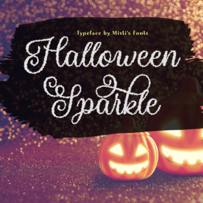 Halloween Sparkle Typeface by Misti's Fonts