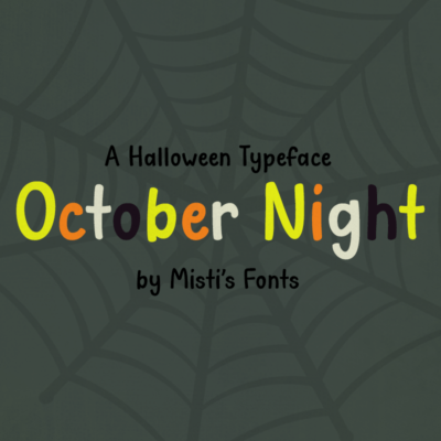 October Night Typeface by Misti's Fonts